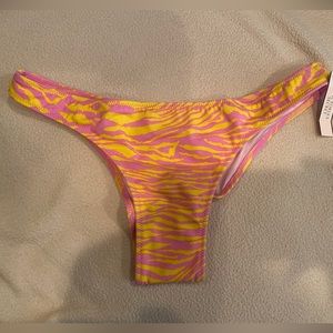 Victoria Secret NWT bikini bottom Small pink zebra print